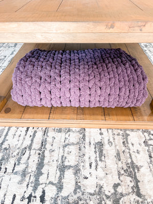 Large Chunky Knit Blanket